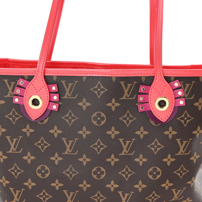 Louis Vuitton Monogram Totem Neo Neverfull MM Flamingo 8 of 10