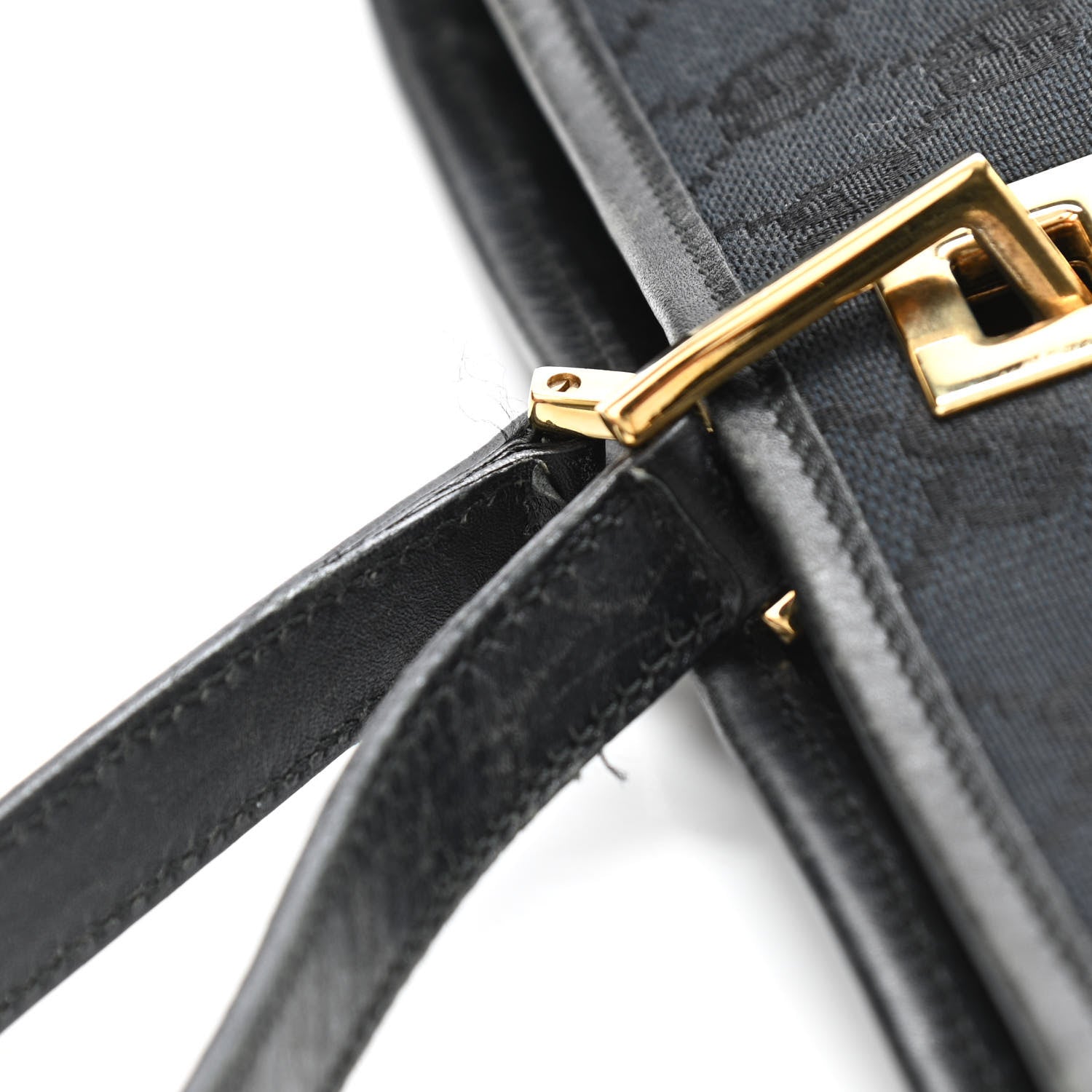 Gucci Monogram Large Bucket Tote Black 13 of 14
