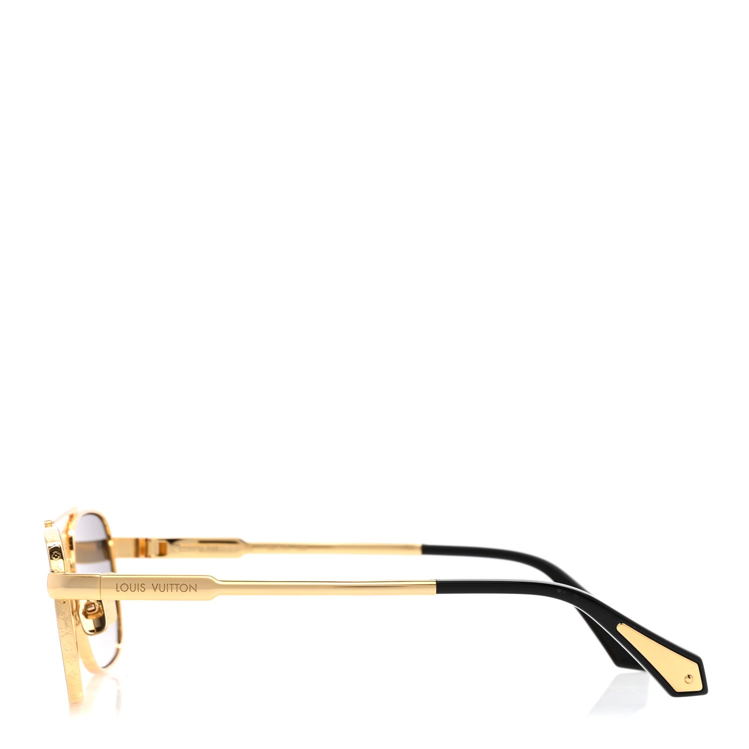 Louis Vuitton Metal Square Sunglasses Z2207U Gold 1813215