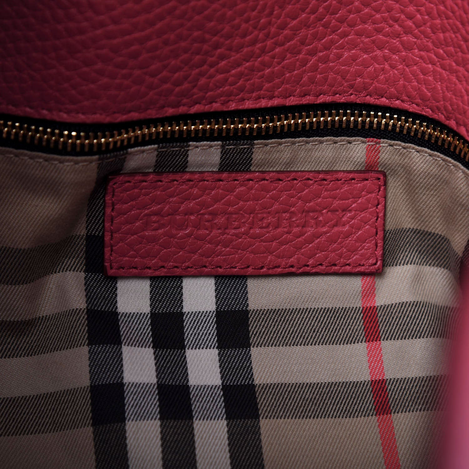 Burberry Grainy Calfskin Medium Cale Hobo Pink Azalea 9 of 11