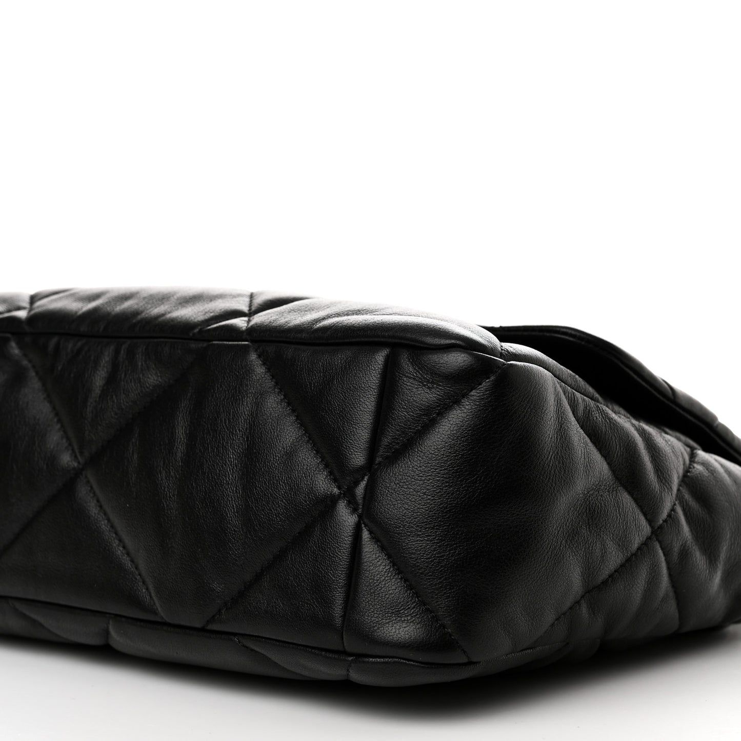 Lambskin Quilted Large Chanel 19 Flap Black