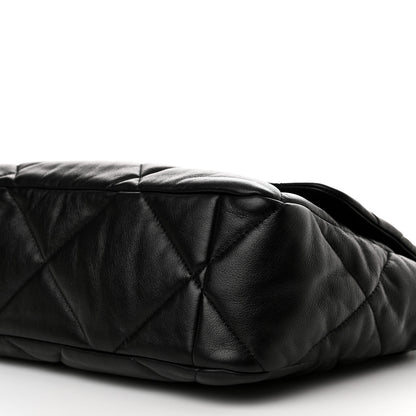 Chanel Lambskin Quilted Large Chanel 19 Flap Black 10 of 11