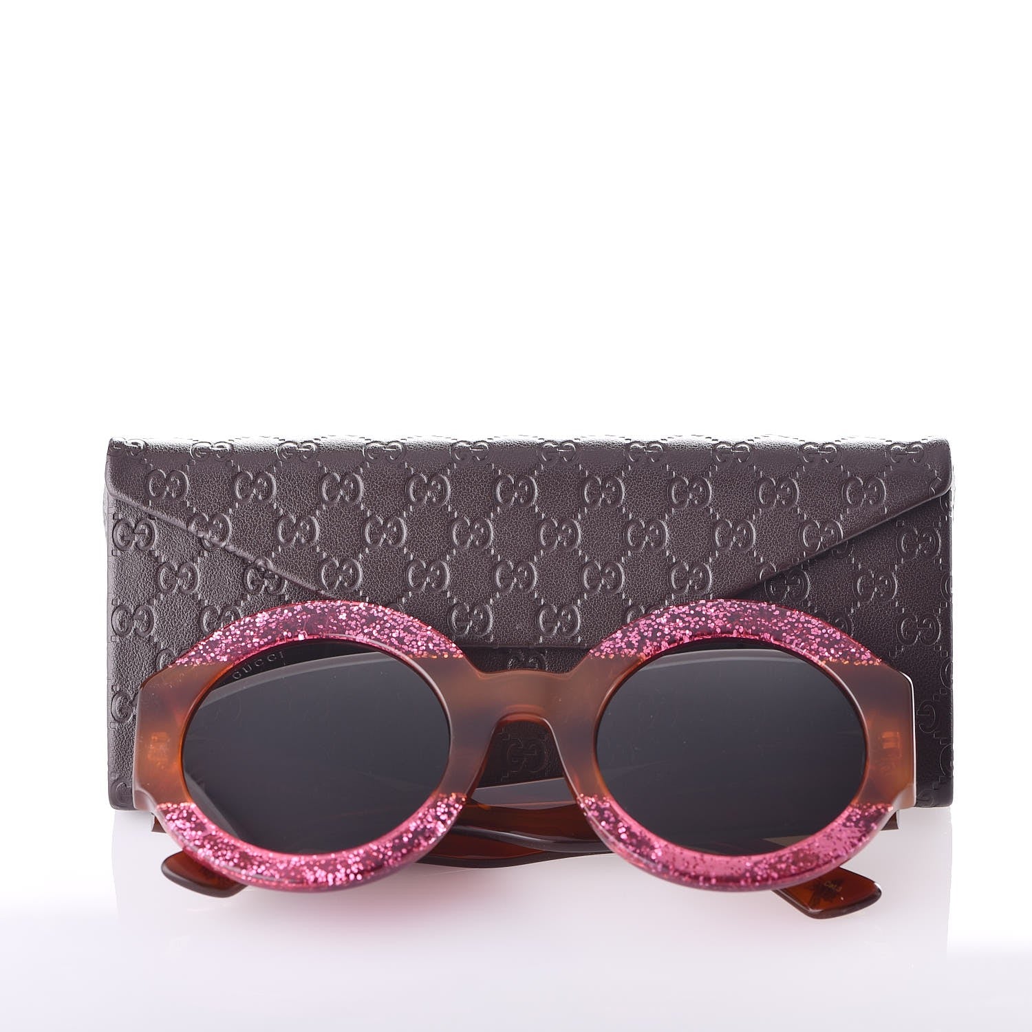 Gucci Acetate Round GG0084S Sunglasses Pink 8 of 8