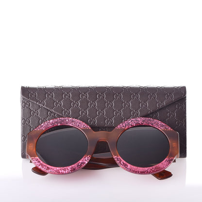 Gucci Acetate Round GG0084S Sunglasses Pink 8 of 8