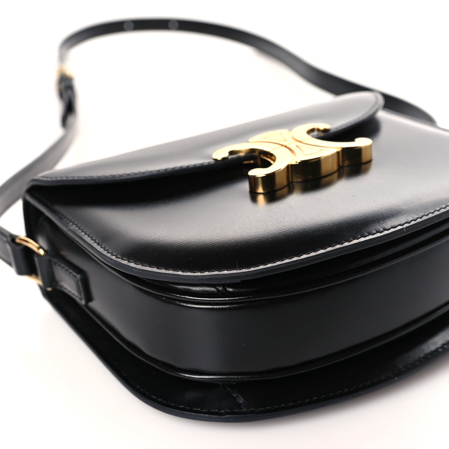 Celine Shiny Calfskin Teen Besace Black 8 of 9