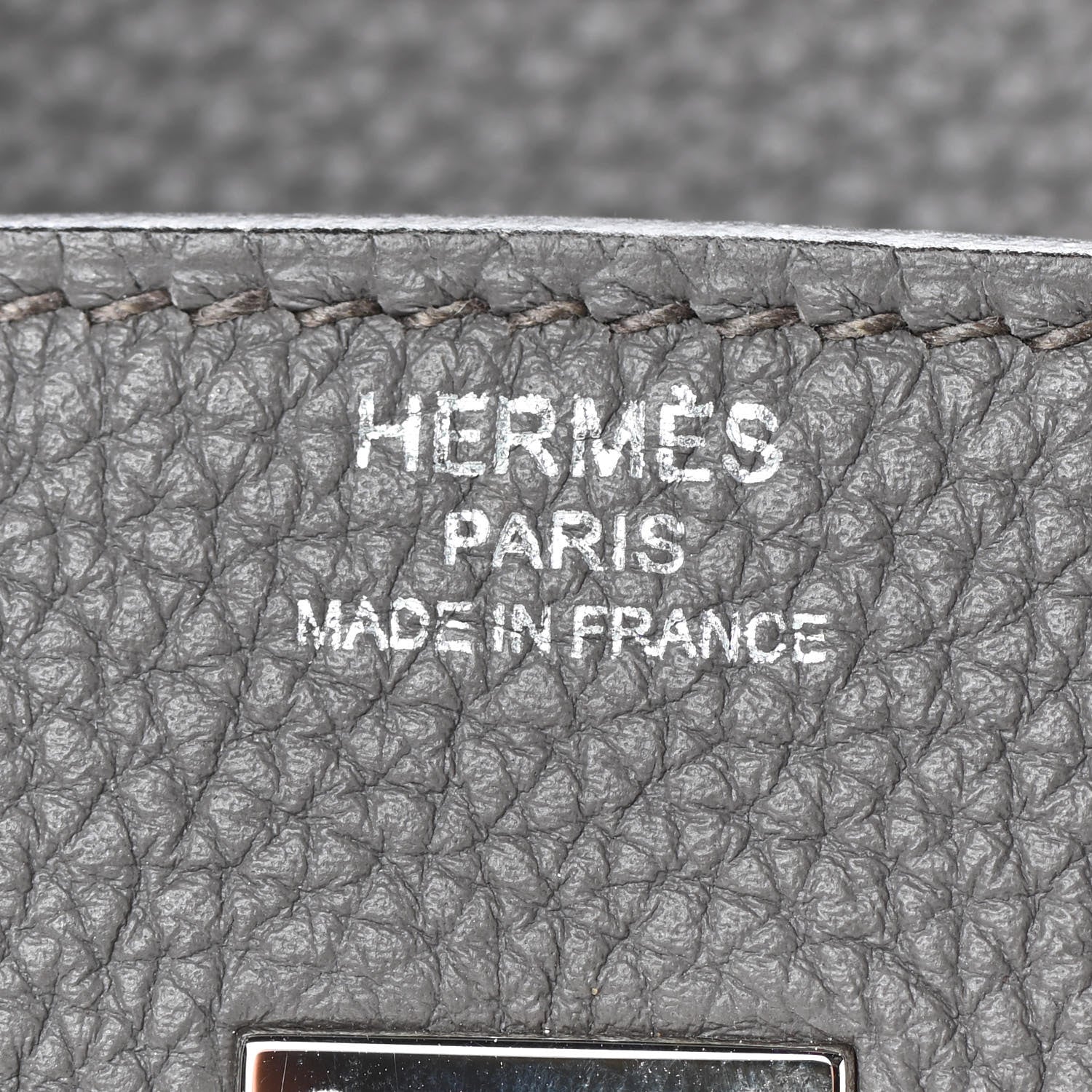 Hermes Togo Birkin 25 Etain 20 of 33