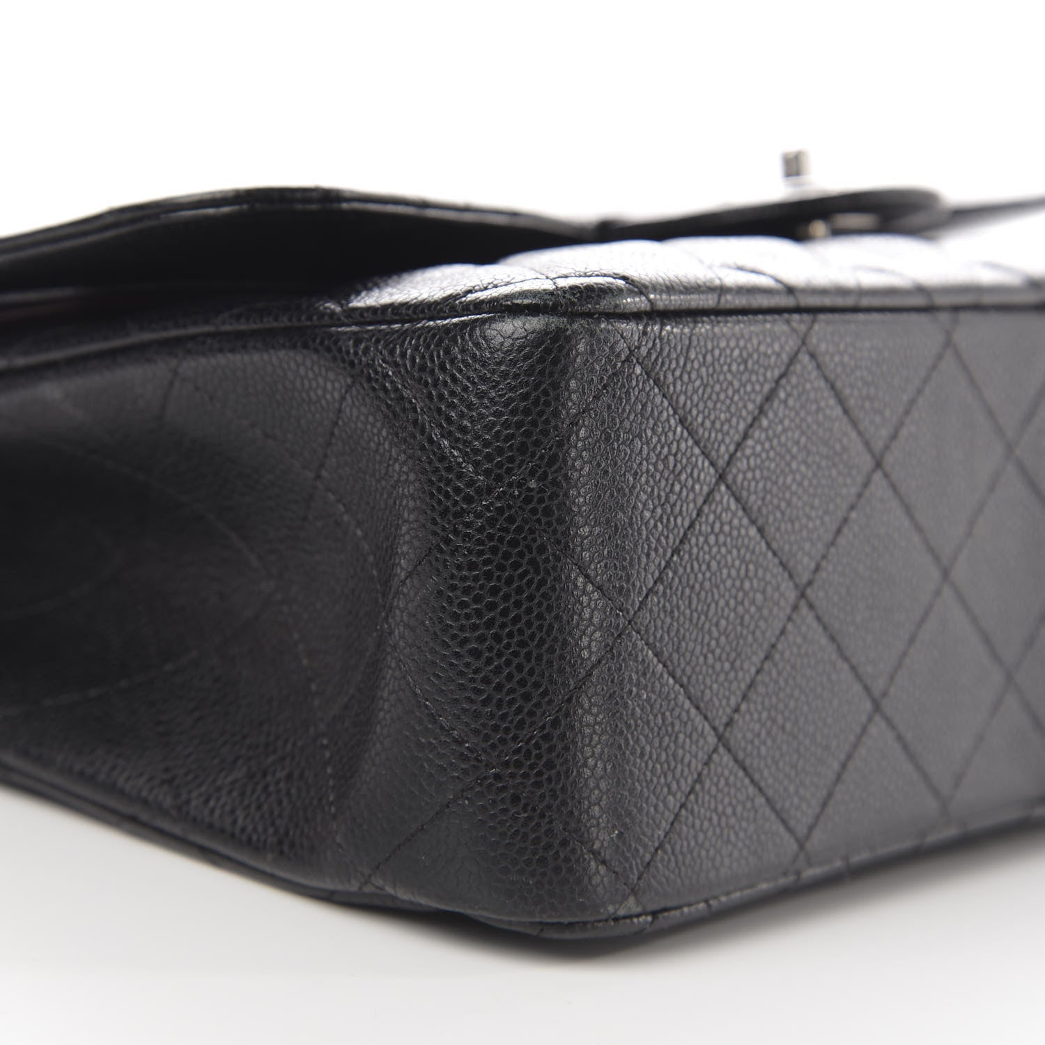 Chanel Caviar Quilted Jumbo Double Flap Black 11 of 13