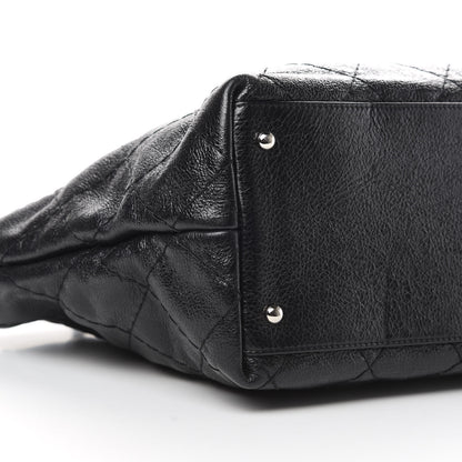 Chanel Glazed Calfskin Large On The Road Tote Black 9 of 11