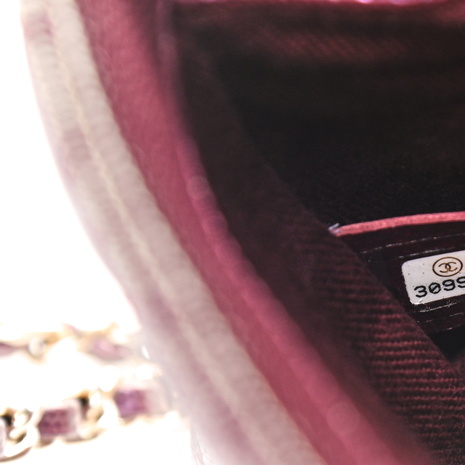 Chanel Iridescent Caviar Quilted Extra Mini Coco Handle Flap Purple 7 of 10