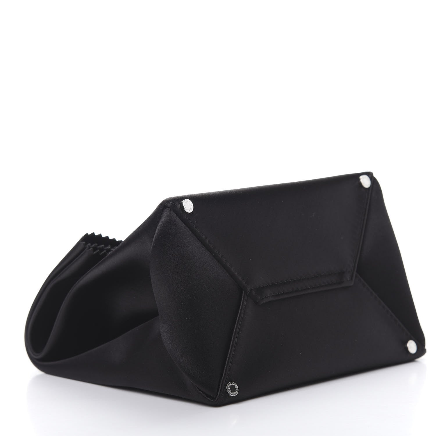 Alexander Wang Satin Lunch Bag Clutch Black 4 of 6