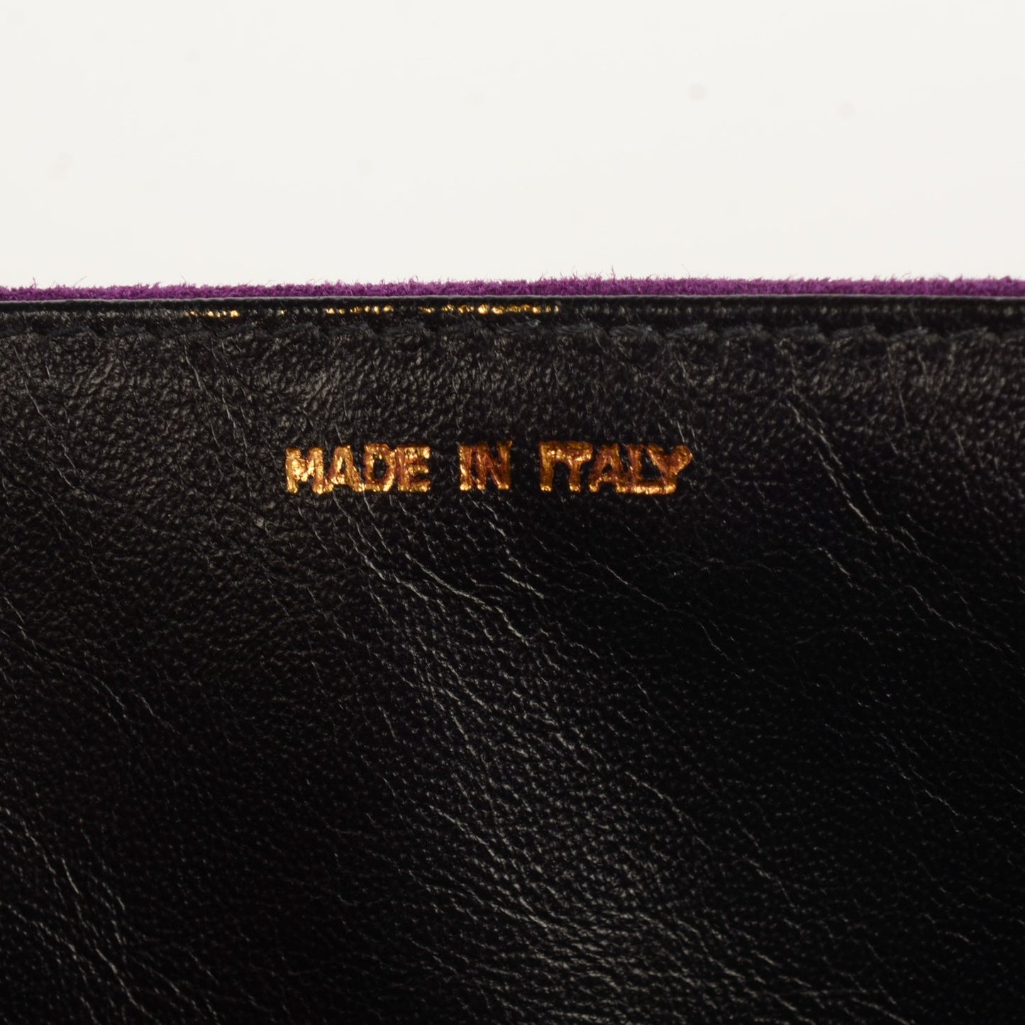 Suede Timeless Mini Flap Purple