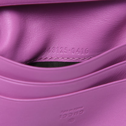 Gucci Calfskin Matelasse GG Marmont Card Case Candy Mousse 7 of 9