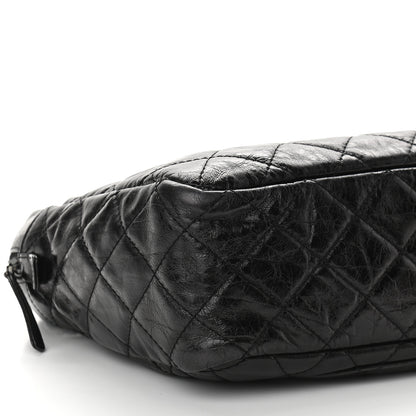Chanel Aged Calfskin Quilted Large Reissue Camera Case Black 7 of 8