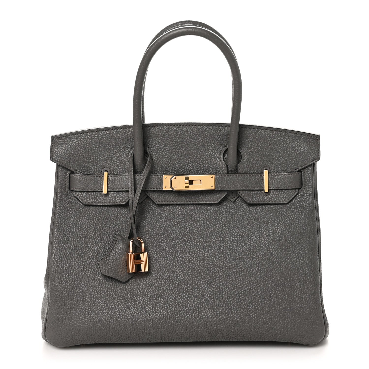 Hermes Togo BIRKIN 30 Etain 1 of 12