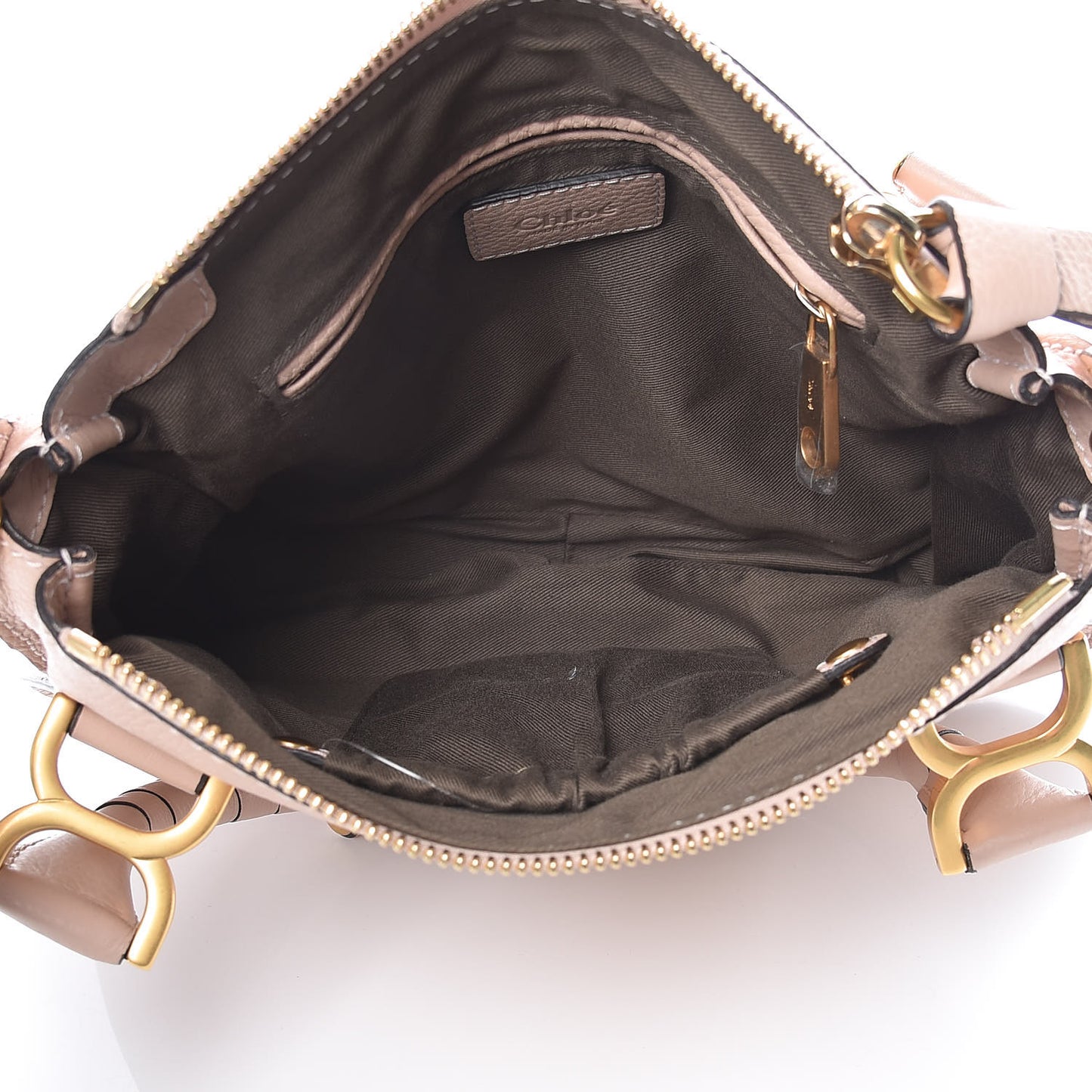 Calfskin Small Marcie Satchel Blush Nude