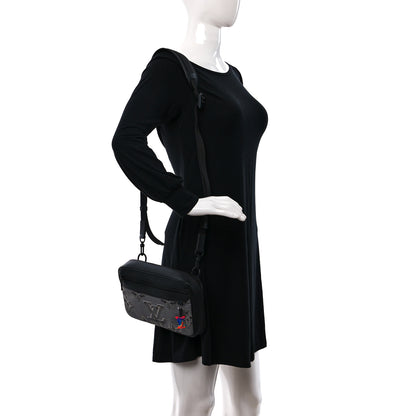 Louis Vuitton Calfskin Monogram 2054 Capsule Expandable Messenger Grey Black 2 of 9