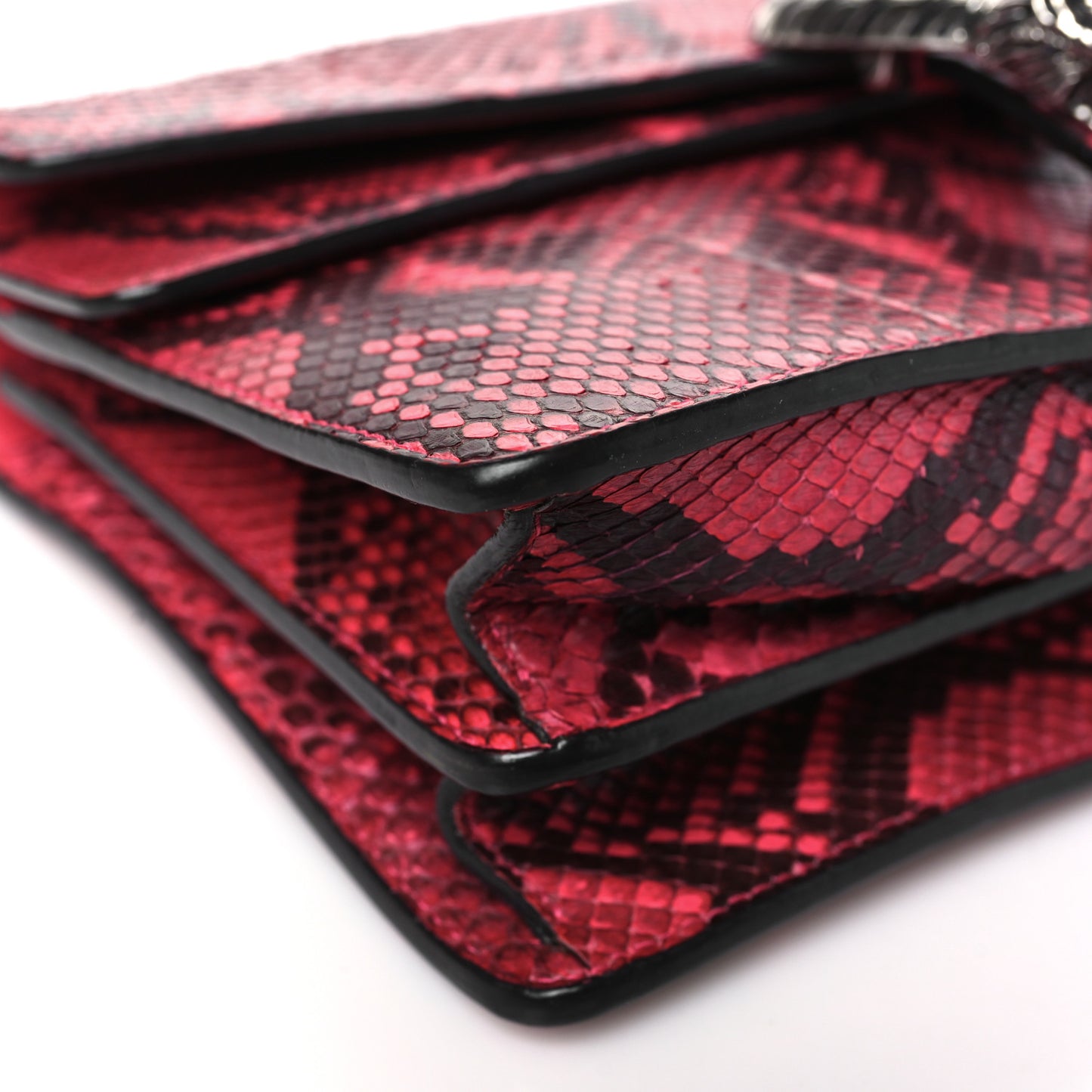 Snakeskin Small Dionysus Shoulder Bag Hot Pink