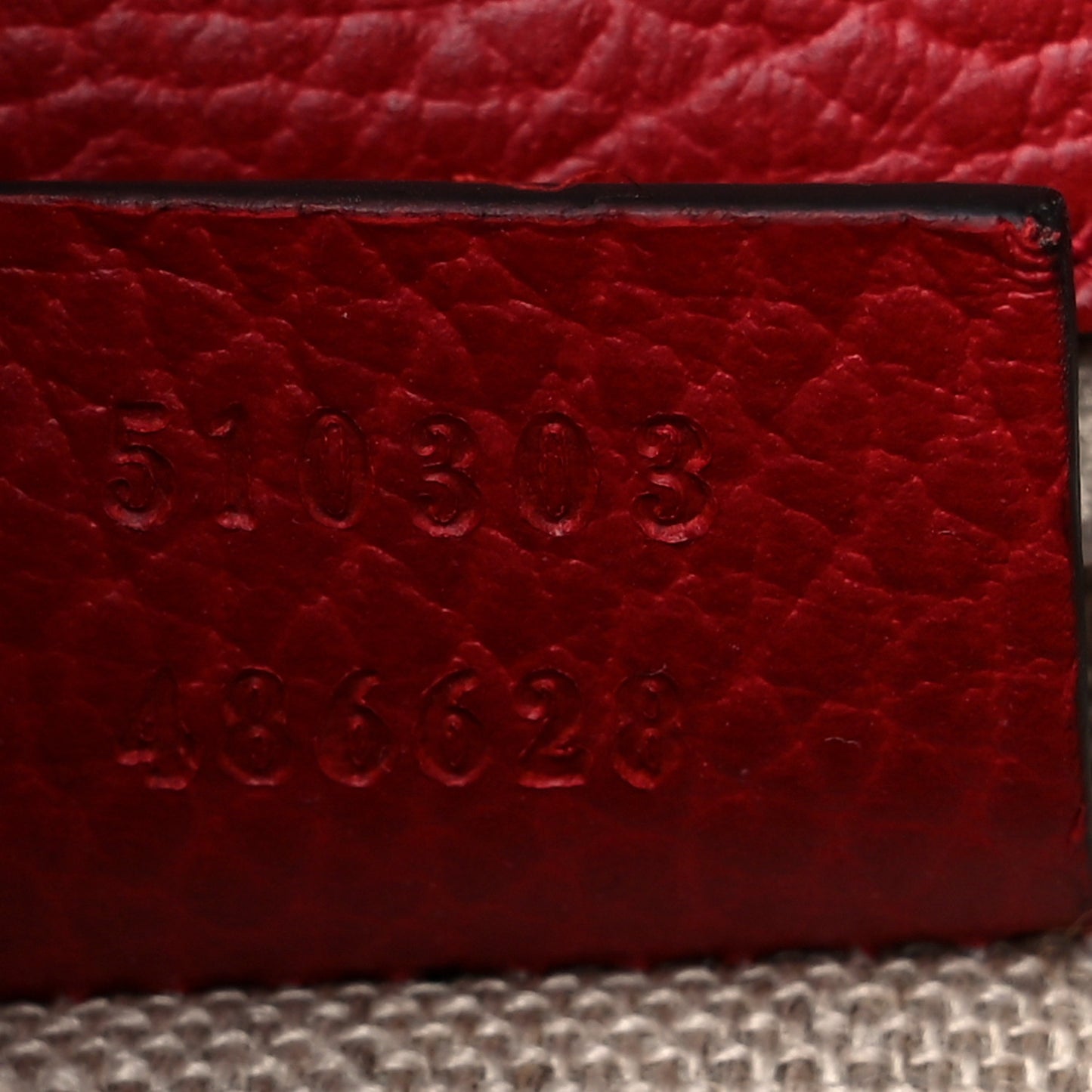 Dollar Calfskin Interlocking G Shoulder Bag Red