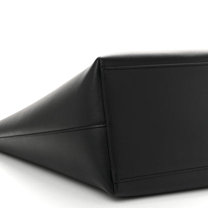 Loewe Canvas Calfskin Medium Anagram Tote Black 9 of 10