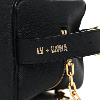 Louis Vuitton X NBA Calfskin Monogram Embossed Cloakroom Dopp Kit Black 17 of 18