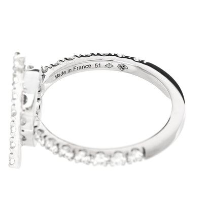 Hermes 18K White Gold Diamond Finesse Ring 51 5.75 4 of 6