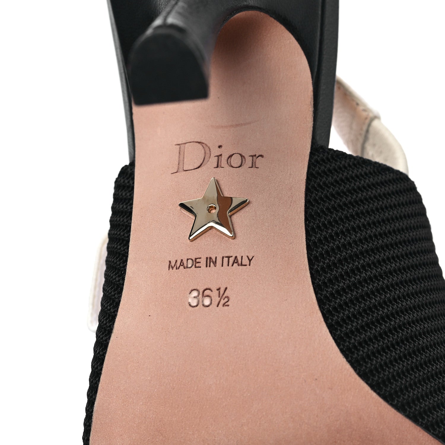 Christian Dior Technical Canvas Ribbon J'Adior Slingback 100mm Pumps 36.5 Black 6 of 8