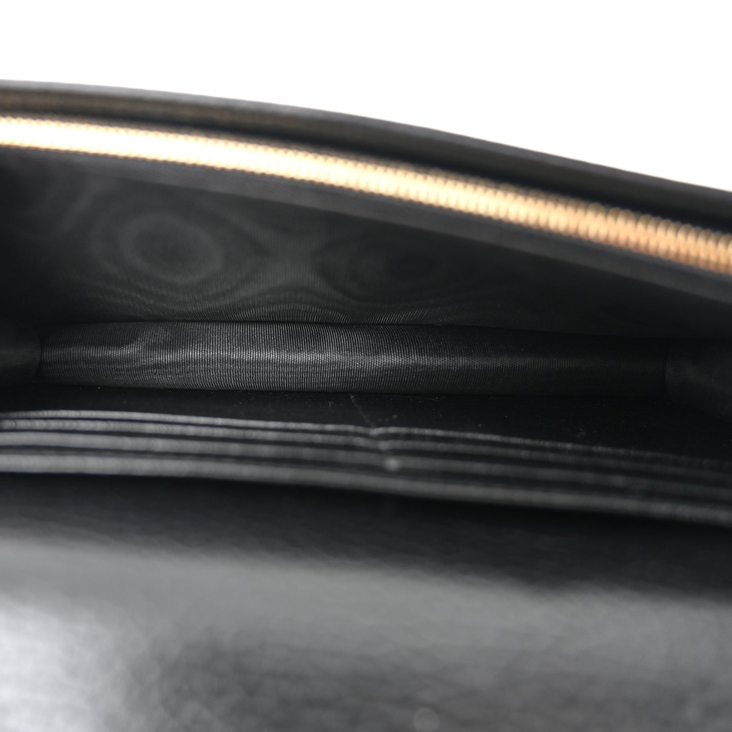 Calfskin Mini GG Marmont Chain Wallet Black