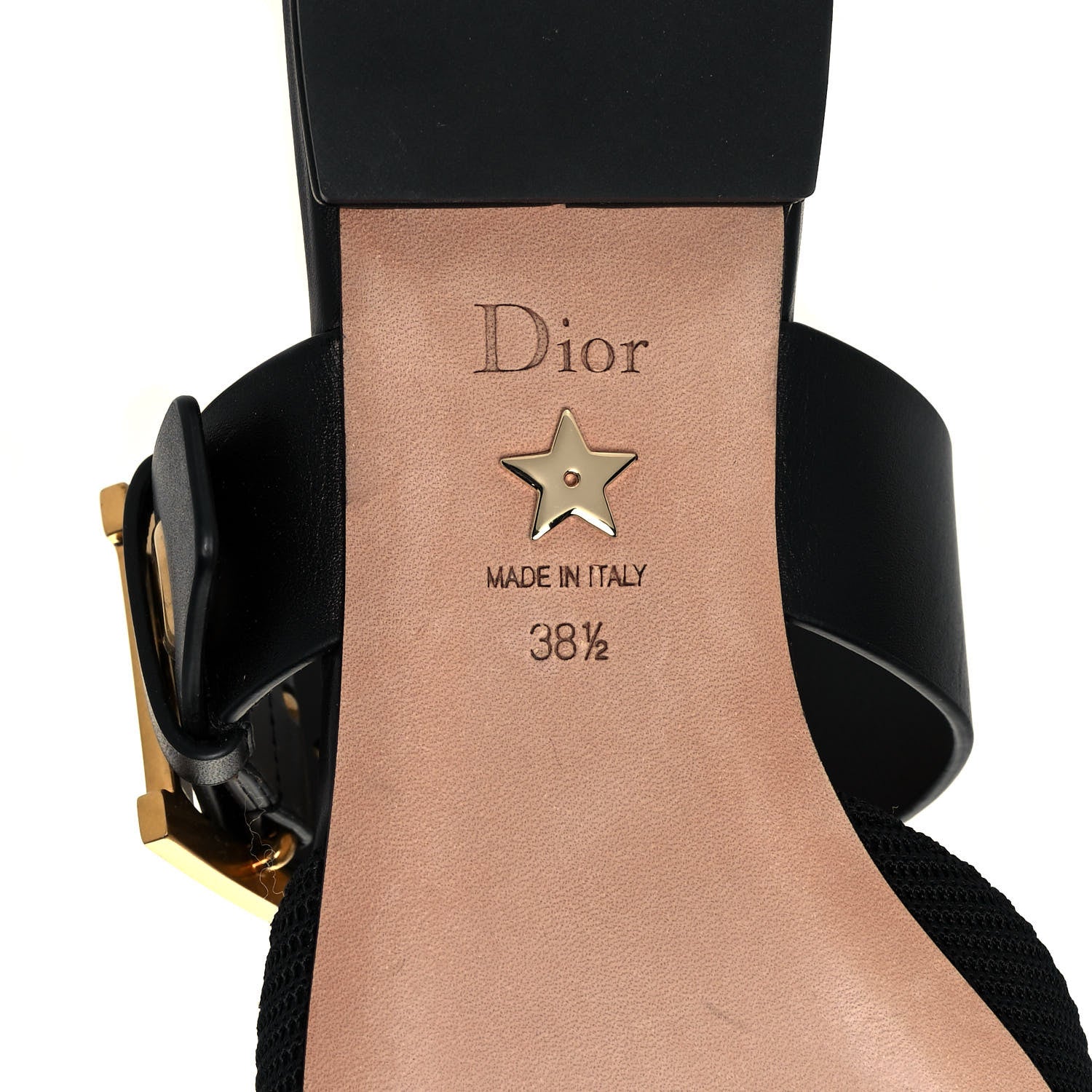 Christian Dior Technical Fabric D-Dior Ballerina Flat Mule 38.5 Black 6 of 8
