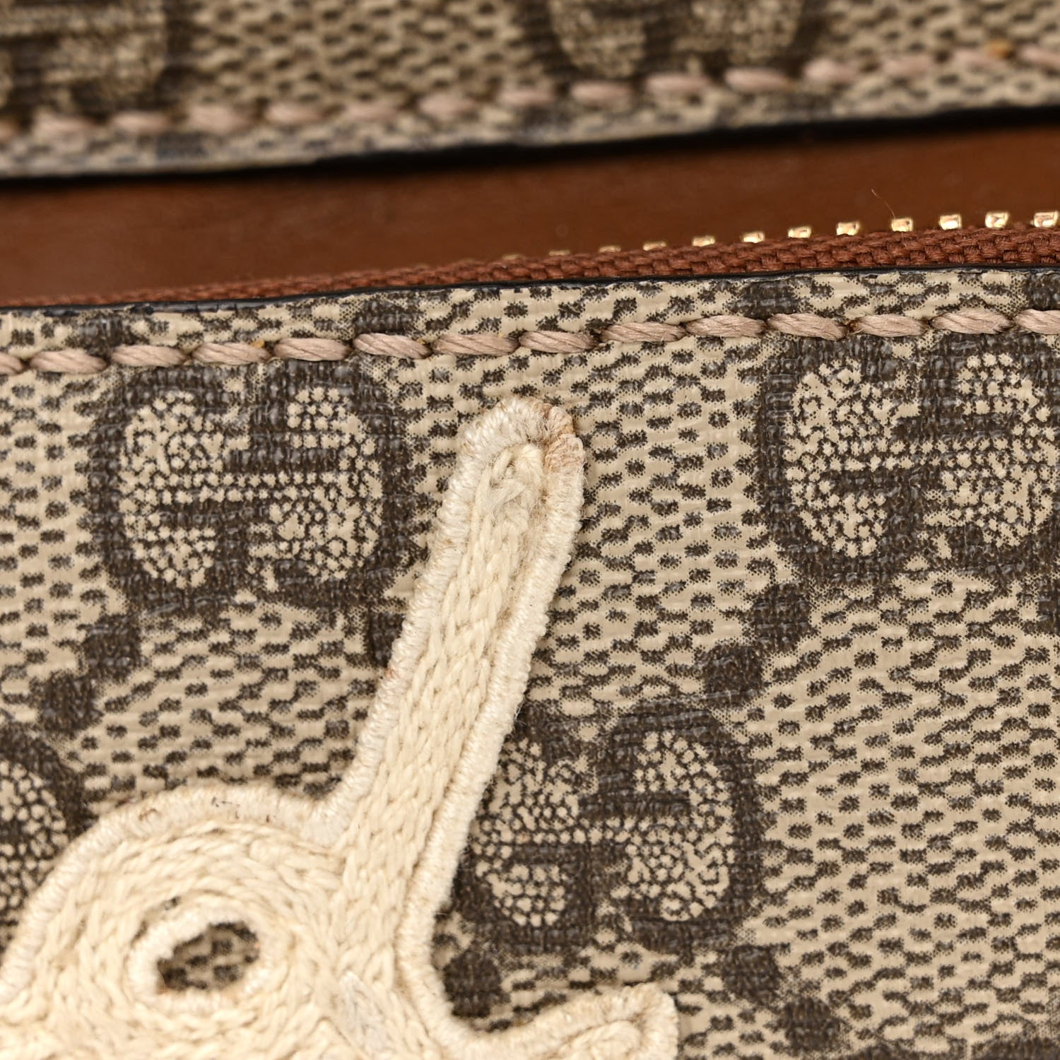 Gucci GG Supreme Monogram Web Blind For Love Embroidered Small Day Backpack 13 of 17