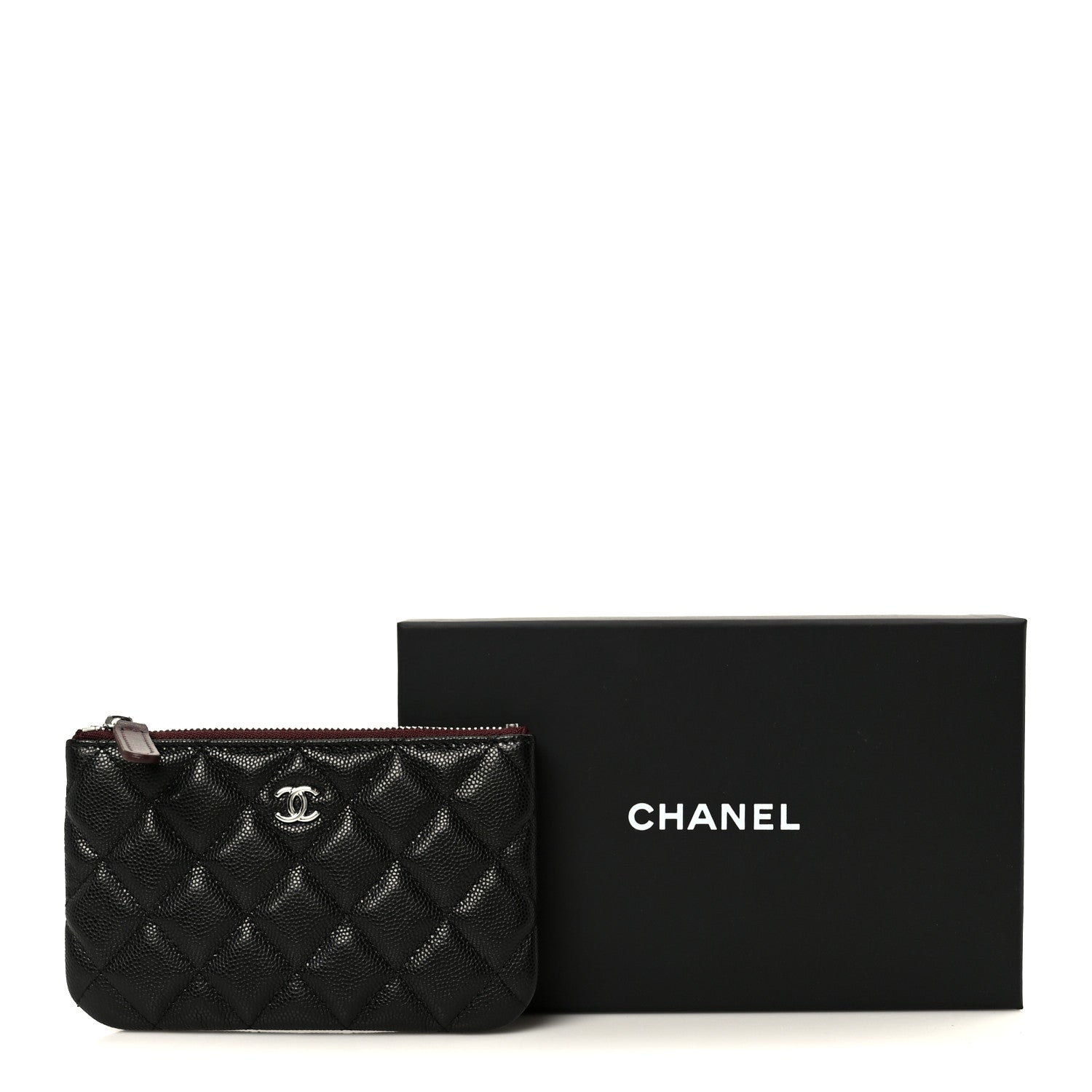 Chanel Caviar Quilted Small Cosmetic Case Black 9 of 9