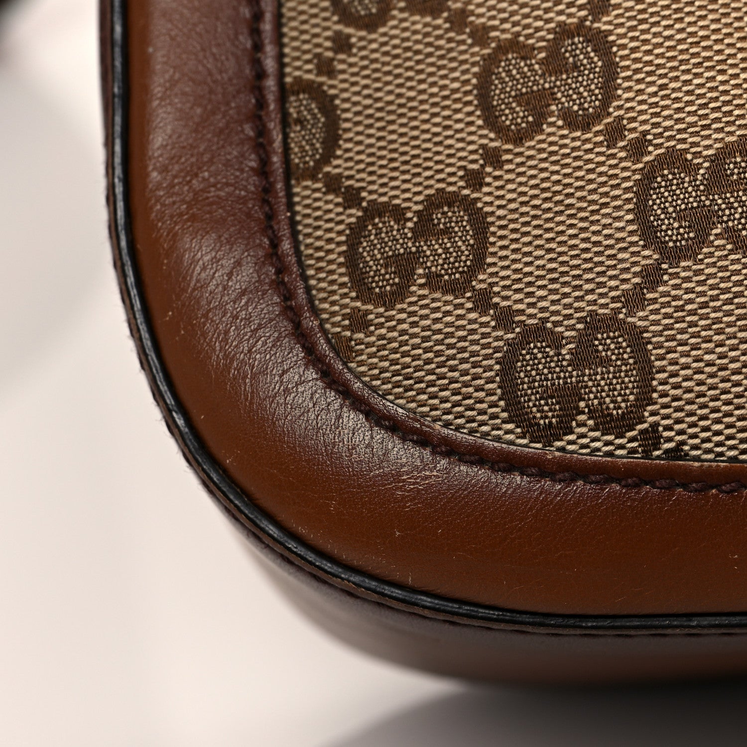 Gucci Monogram Medium Lady Web Shoulder Bag Beige Cuir 15 of 24