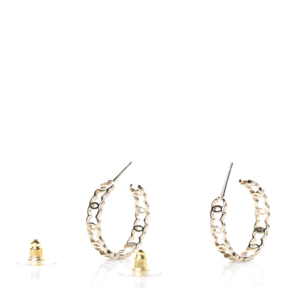 Chanel Metal CC Hoop Earrings Gold 4 of 6