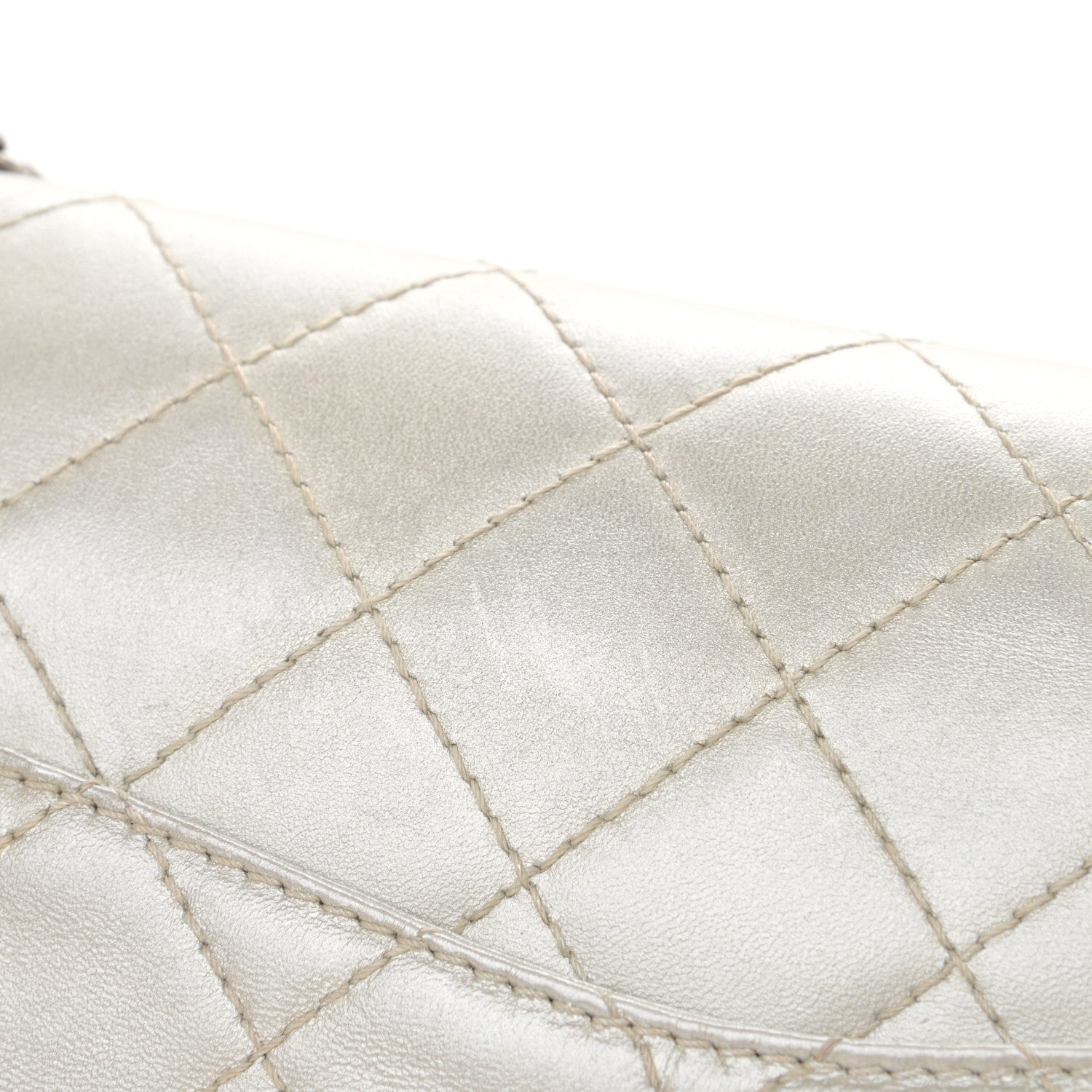 Chanel Metallic Lambskin Quilted 2.55 Reissue 227 Flap Silver 11 of 13