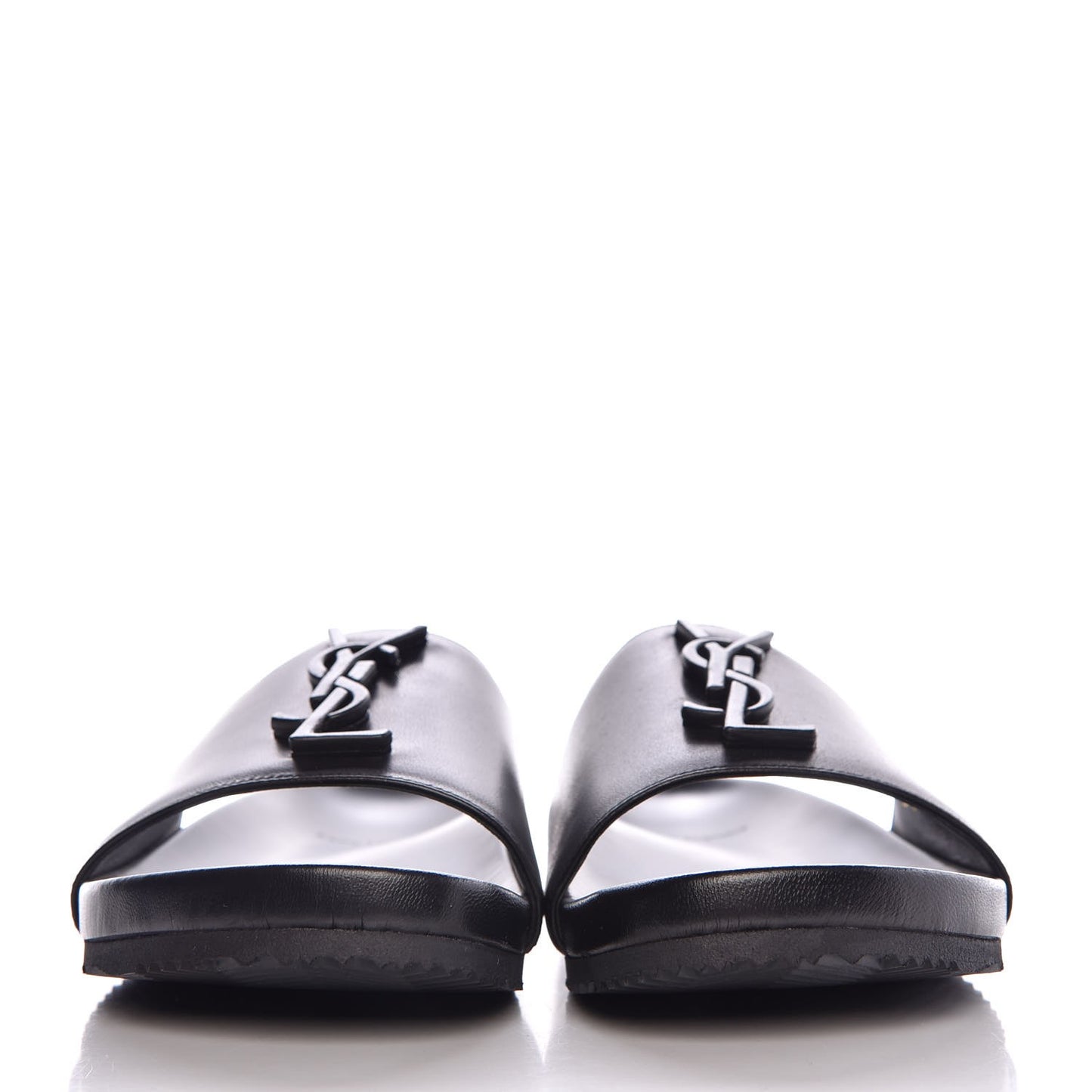 Lambskin Joan Slide Sandals 38 Black