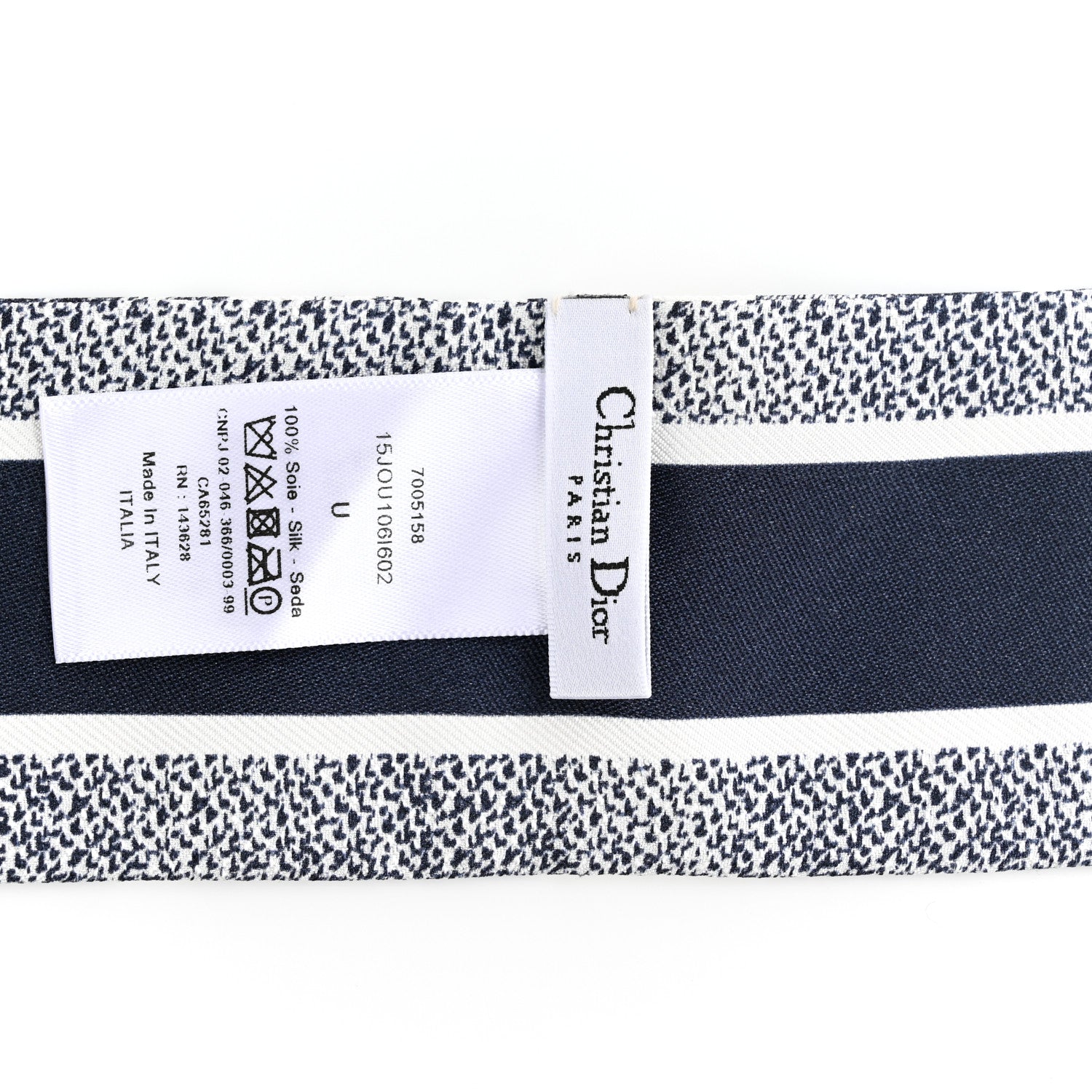 Christian Dior Silk Toile De Jouy Mitzah Scarf White 3 of 4