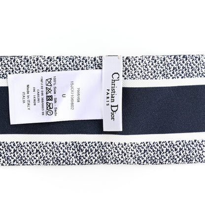Christian Dior Silk Toile De Jouy Mitzah Scarf White 3 of 4