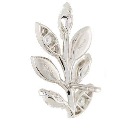 Tiffany Platinum Diamond Victoria Vine Climber Earrings 4 of 5