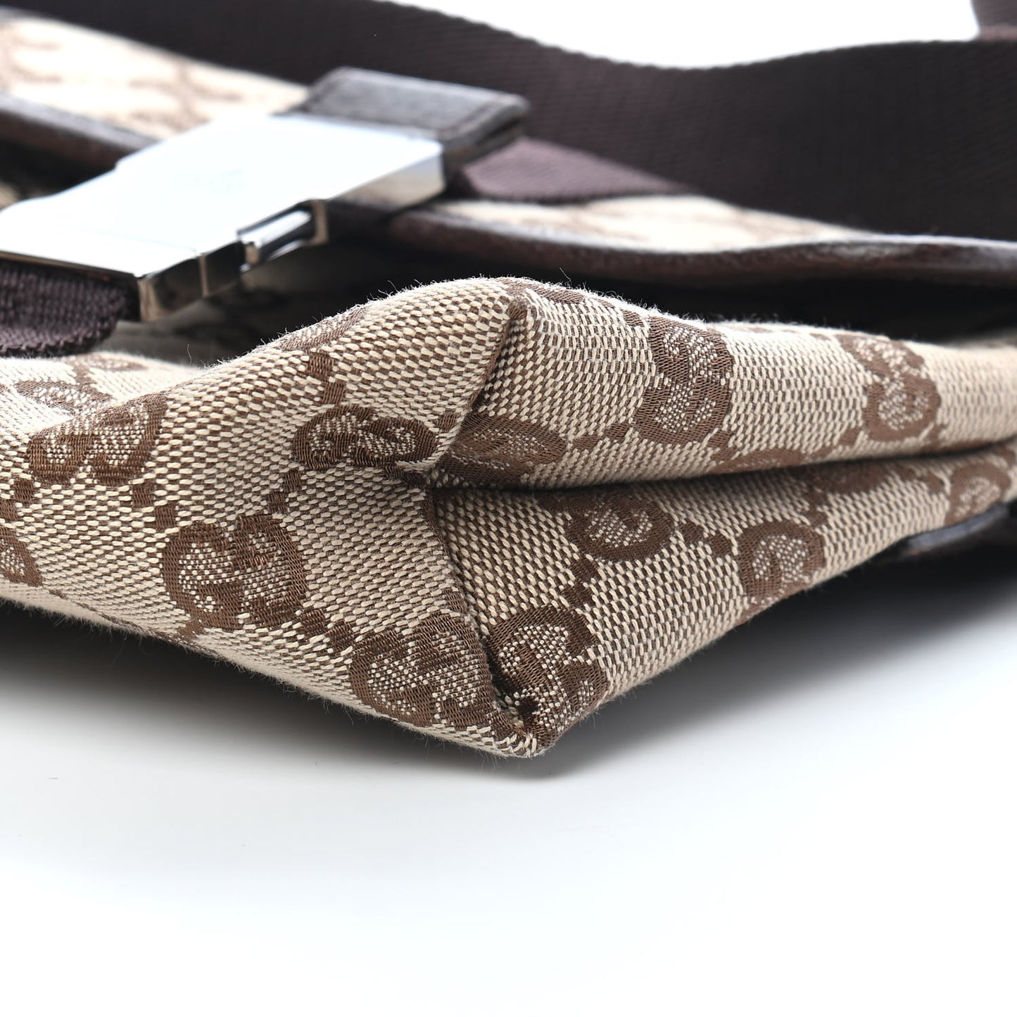 Monogram Waist Pouch Bag Dark Brown