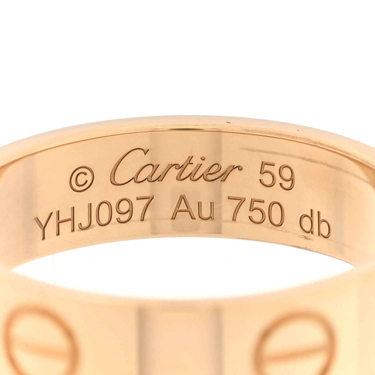 Cartier 18K Yellow Gold 5.5mm LOVE Ring 59 8.75 4 of 4