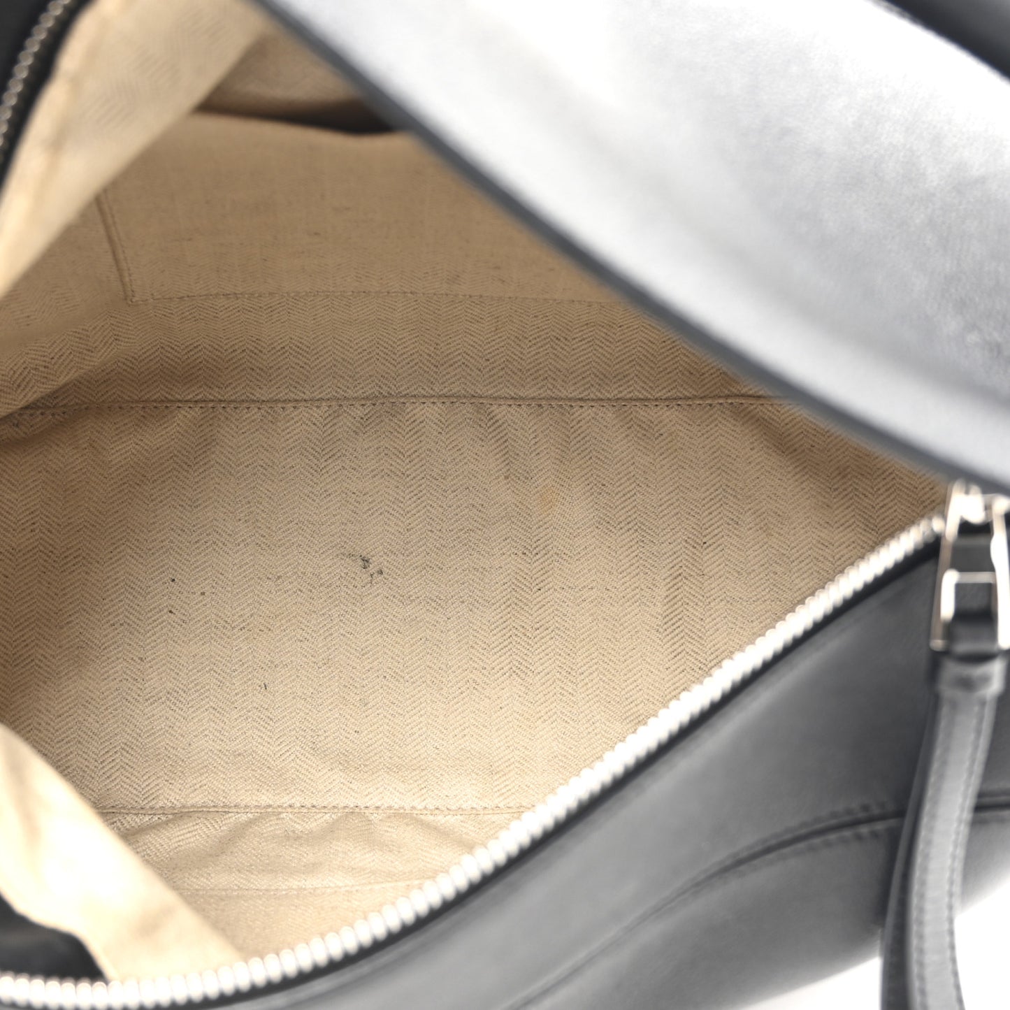 Calfskin Medium Puzzle Edge Bag Black