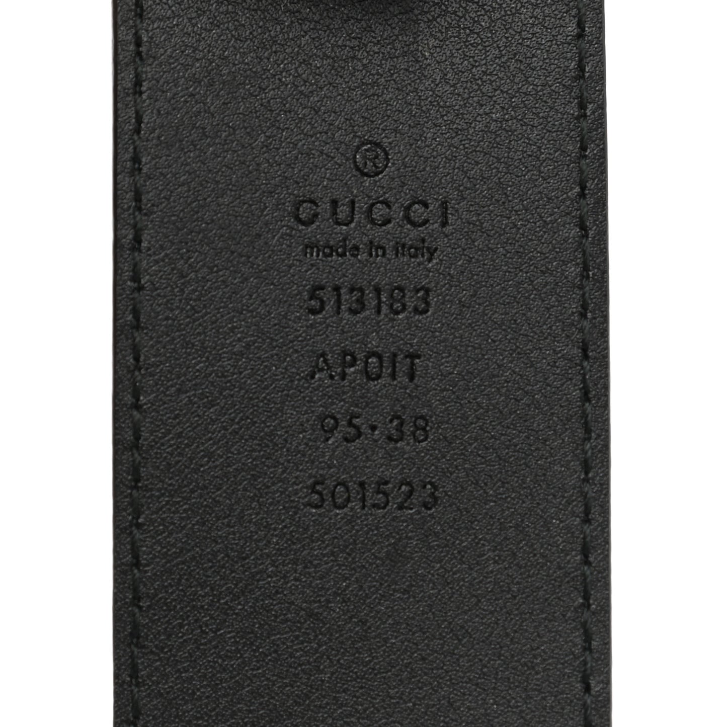 Calfskin Crystal Double G 40mm Belt 95 38 Black Multicolor