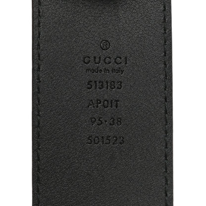 Gucci Calfskin Crystal Double G 40mm Belt 95 38 Black Multicolor 5 of 5
