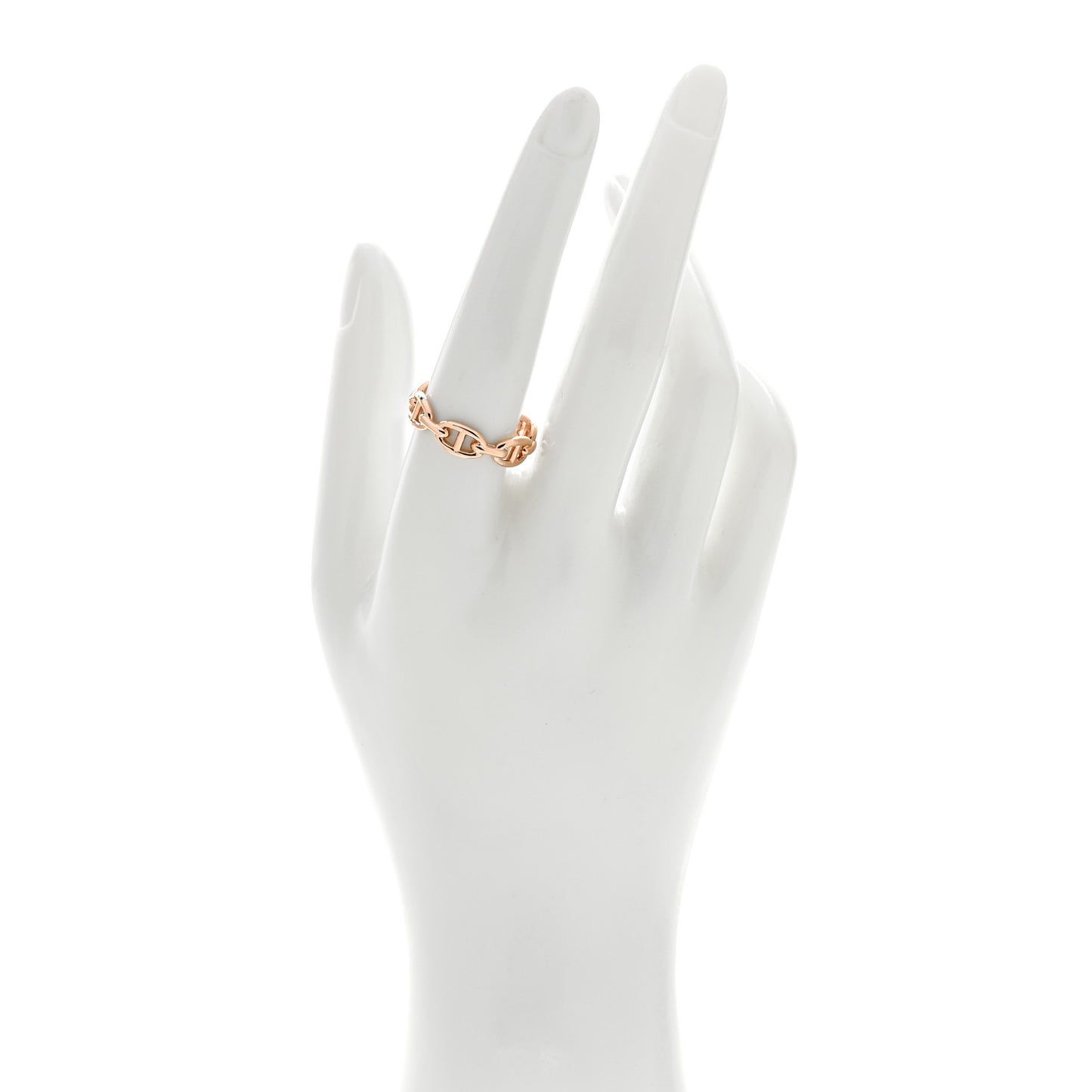 18K Rose Gold PM Chaine d'Ancre Enchainee Ring 59 8.75