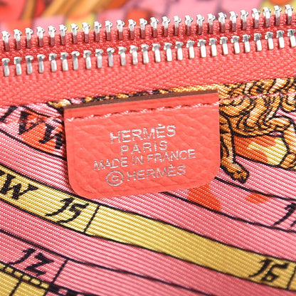 Hermes Epsom Silk'in Wallet Rose Jaipur 6 of 8