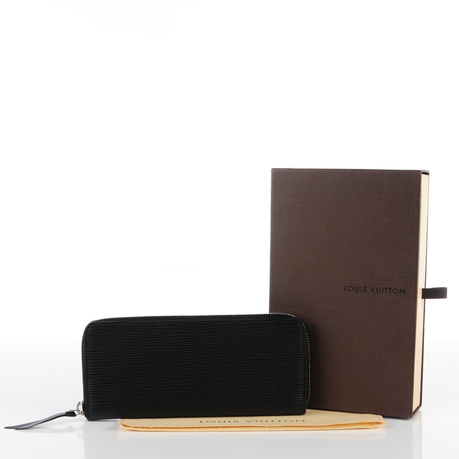 Louis Vuitton Epi Clemence Wallet Black 5 of 8