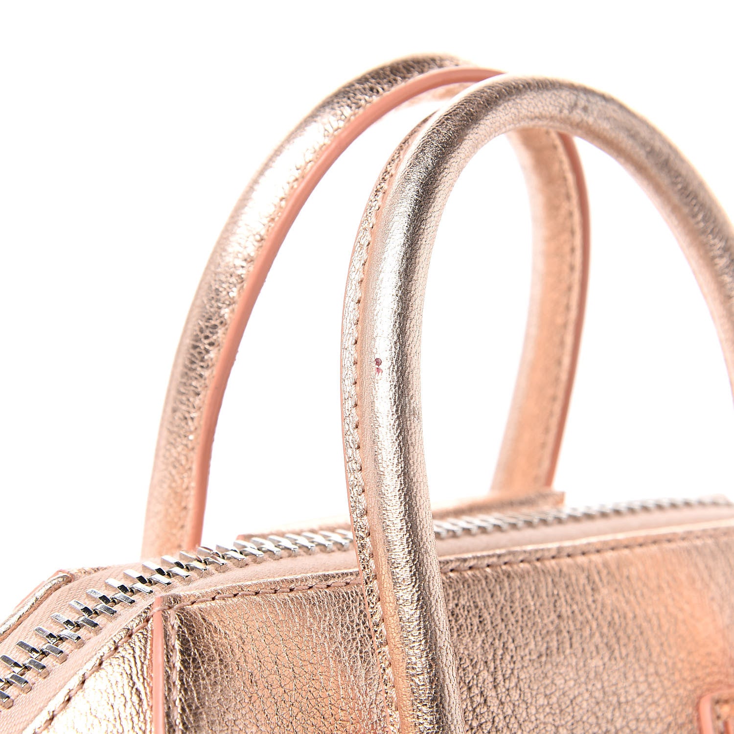 Givenchy Metallic Sugar Goatskin Mini Antigona Light Pink 14 of 21