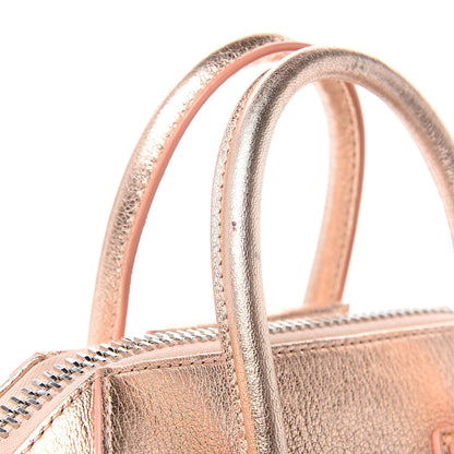 Givenchy Metallic Sugar Goatskin Mini Antigona Light Pink 14 of 21