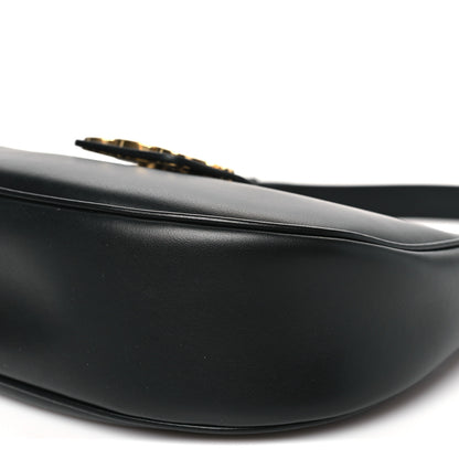 Celine Smooth Calfskin Medium Strap Ava Triomphe Shoulder Bag Black 10 of 10