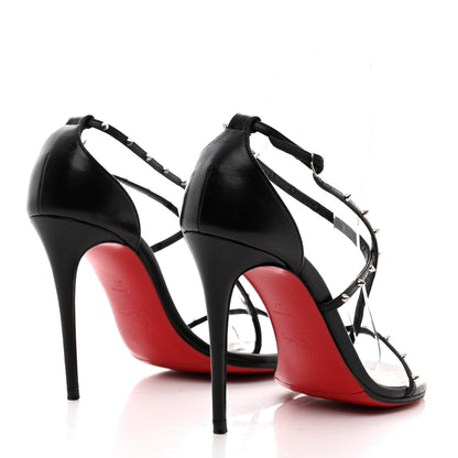 Christian Louboutin Kid Riojana 100 Spiked Sandals 37 Black 4 of 8