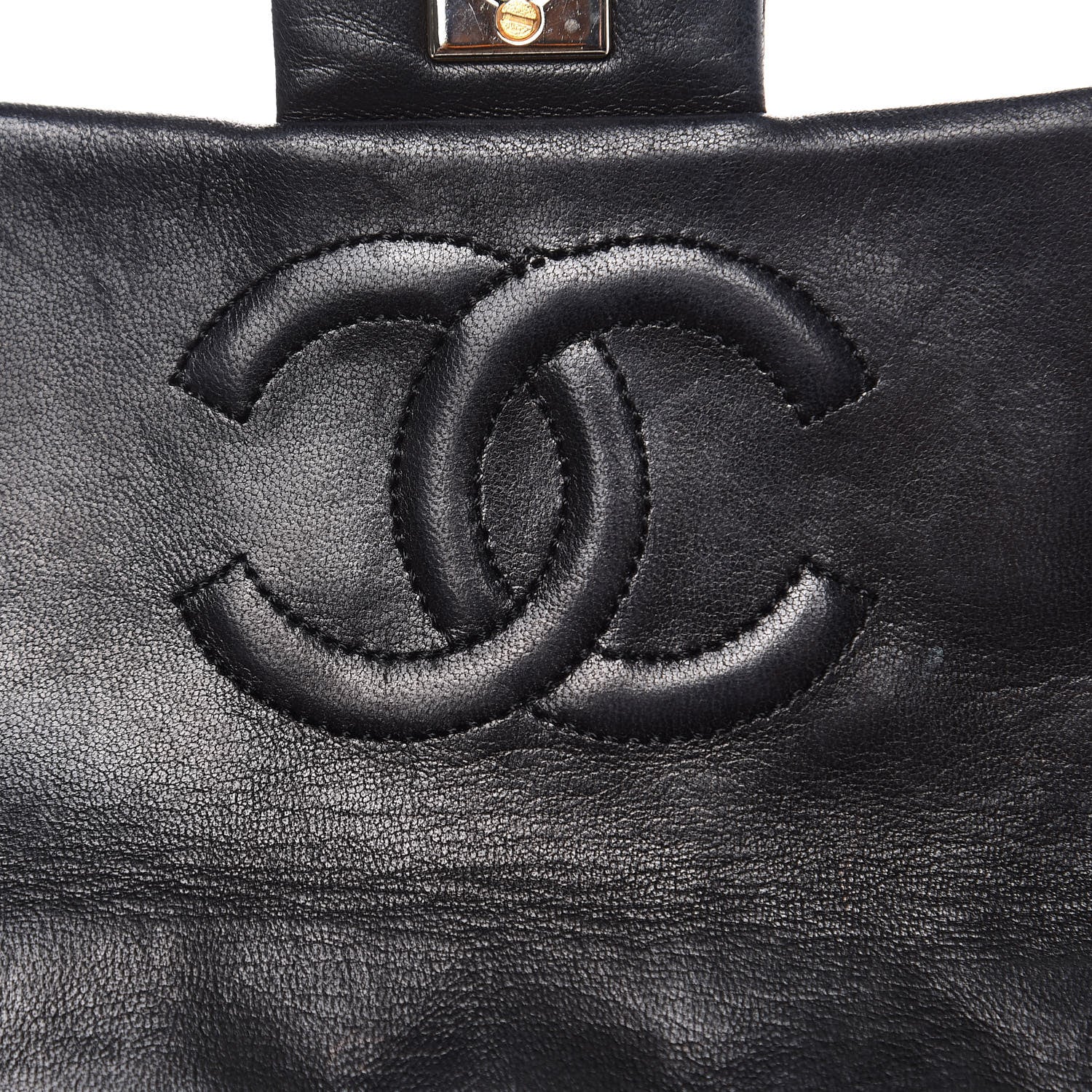 Chanel Lambskin Quilted Mini Square Flap Black 8 of 16